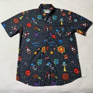 RSVLTS x J Pierce Space Dare Mighty Things Short Sleeve Shirt Kunuflex Mens XL